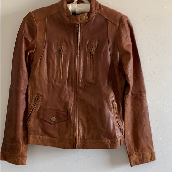 Banana Republic Jackets & Blazers - Banana Republic Brown Leather Jacket